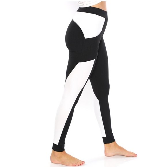 CM Fashion BLACK WHITE TIGHTS - Picture 4 of 8